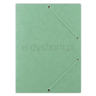 Donau Teczka z gumką preszpan, A4, 390gsm, 3-skrz., zielona