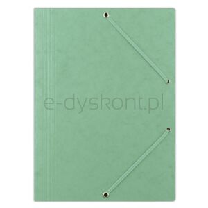 Donau Teczka z gumką preszpan, A4, 390gsm, 3-skrz., zielona