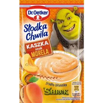 Dr. Oetker Słodka Chwila Shrek Kaszka Morela 46 g