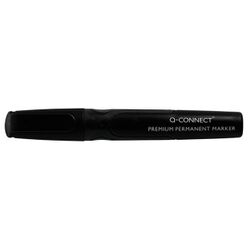 Q-Connect Marker permanentny Premium, gum. rękojeść, okrągły, 2-3mm (linia), czarny / KF26105