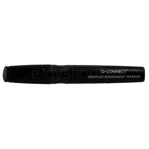 Q-Connect Marker permanentny Premium, gum. rękojeść, okrągły, 2-3mm (linia), czarny / KF26105