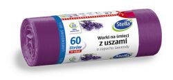 Stella Worki na śmieci z uszami zapach lawendy, 60 l, 16 szt., lawendowy