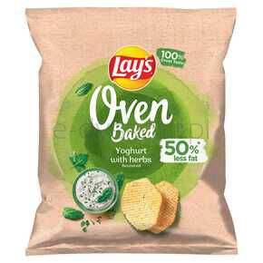 Lay's Oven Baked Chipsy o smaku jogurtuz ziołami 40g