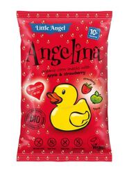 Little Angel Angelina Chrupki kukurydziane truskawka i jabłko od 10 miesiąca BEZGL. BIO 30 g