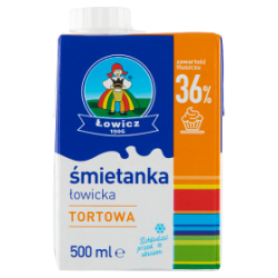 Łowicz Śmietanka UHT36% 500G 