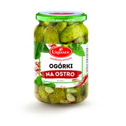 Ogórki na ostro 680g/350g Urbanek