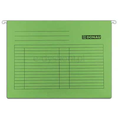 Donau Teczka zawieszkowa A4, 230Gsm, Zielona