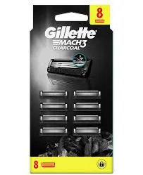 Gillette Mach3 Charcoal Ostrza Wymienne Do Maszynki Dla Mężczyzn 8 Szt.