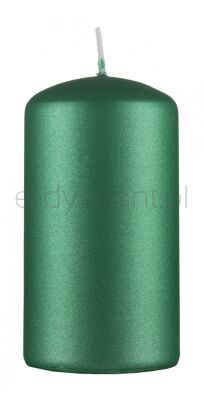 Donau HOME Świeca słupek Standard Lakier, 60x115mm, zielony metaliczny mat