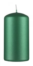 Donau HOME Świeca słupek Standard Lakier, 60x115mm, zielony metaliczny mat