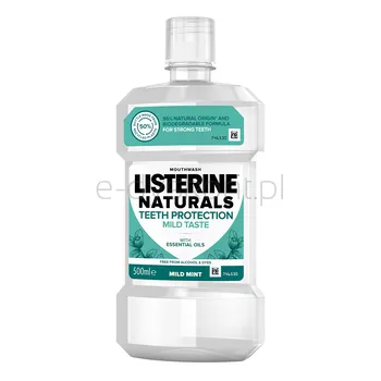 Listerine Płyn Do Płukania Jamy Ustnej Naturals Teeth Protection Mild Taste 500 Ml