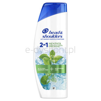 Head & Shoulders Menthol Fresh Szampon Przeciwłupieżowy 2 w 1 400 ml. O Zapachu Mentolu