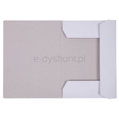 Teczka z gumką OFFICE PRODUCTS Budget, karton, A4, 250gsm, 3-skrz., biała