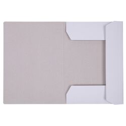 Teczka z gumką OFFICE PRODUCTS Budget, karton, A4, 250gsm, 3-skrz., biała