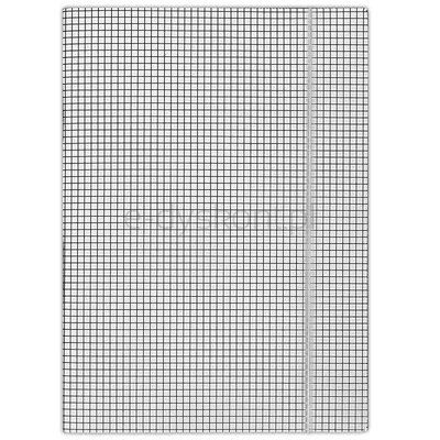 Donau Teczka Z Gumką Karton, A4, 400Gsm, 3-Skrz., Biała W Kratę 