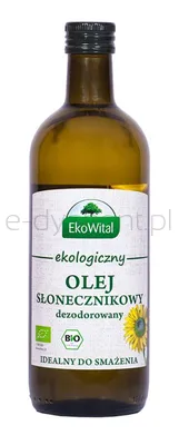 Ekowital Olej Słonecznikowy Do Smażenia Bio 1 L