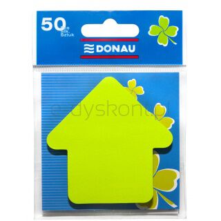 Donau Bloczek Samoprzylepny 1x50 kart., strzałka, zawieszka, zielony [BIURO]