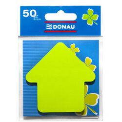 Donau Bloczek Samoprzylepny 1x50 kart., strzałka, zawieszka, zielony