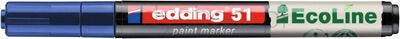 Marker olejowy na bazie wody e-51 EDDING EcoLine, 1-2mm, niebieski