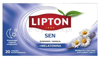 Lipton Herbata Ziołowa Sen 20 Torebek