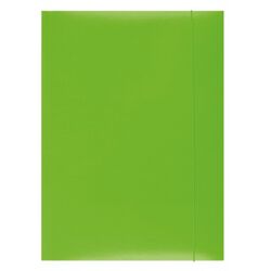 Office Products Teczka z gumką, karton, A4, 300gsm, 3-skrz., zielona