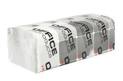 Office Products Ręczniki Składane Zz Makulaturowe Ekonomiczne 1-Warstwowe, 4000 Listków, 20Szt., Białe