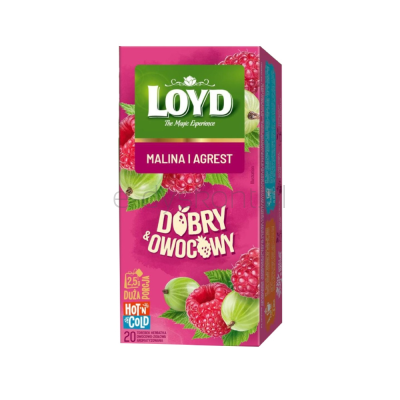 Loyd Herbata o smaku malina i agrest 20x2,5g
