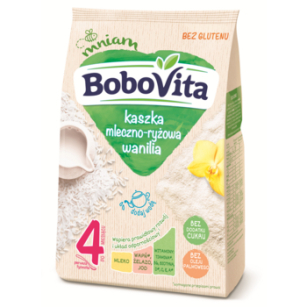 BoboVita Kaszka mleczno-ryżowa wanilia po 4 miesiącu 230 g