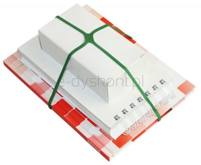 Office Products Gumki Krzyżowe Średnica 100Mm, 1,5X4Mm, 60% Kauczuku, 1000G, Zgrzewka, Zielone