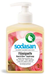 Sodasan Mydło W Płynie różano - oliwkowe (dozownik) BIO 300 ml