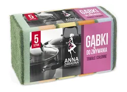 Anna  Zaradna Gąbki Do Zmywania Prostokątne, 5 Szt., Mix Kolorów