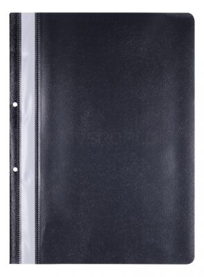 Office Products Skoroszyt, Pp, A4, 2 Otwory, 100/170Mikr., Wpinany, Czarny 