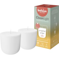 Bolsius Wkładka do świecy zapachowej CleanLight grejpfrut  imbir 2 szt.