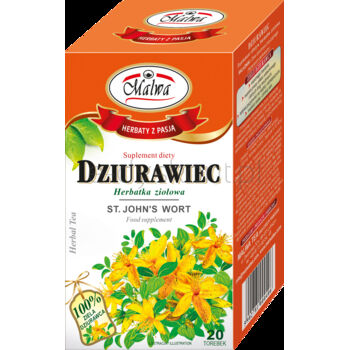 Malwa Herbatka ziołowa dziurawiec suplement diety 20x1,5g