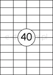 Office Product Etykiety 52,5x29,7mm, białe, 100 ark.  - 2