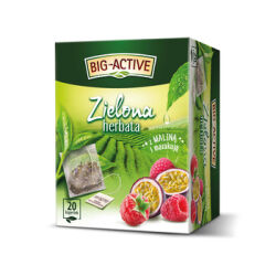Big Active Herbata Zielona Z Maliną I Marakują (20Torebek X 1,7G)
