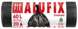 Alufix Worki na śmieci, HDPE, 60l, 20 szt., czarne