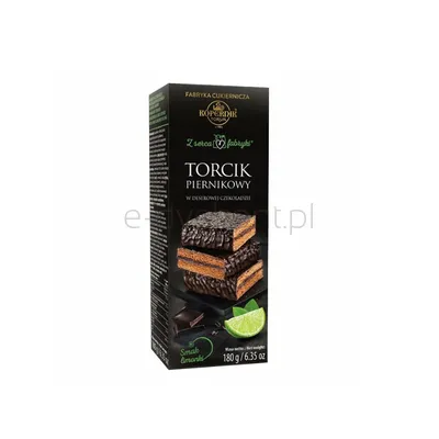 Kopernik Torcik piernikowy w czekoladzie deserowej z nadzieniem o smaku limonki 180 g