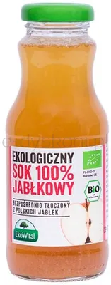 Sok Jabłkowy 100 % Bio 250 Ml