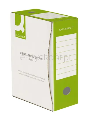 Q-Connect Pudło Archiwizacyjne Karton, A4/120Mm, Zielone