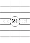 Office Product Etykiety 63,5x38,1mm, białe, 100 ark.  - 2