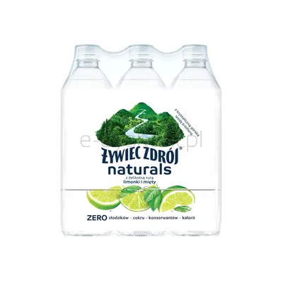Żywiec Zdrój Naturals Smak Limonka-Mięta 0,5 L (w tym +0,50 zł/szt. zwrotnej kaucji)