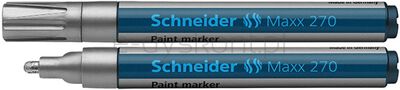 Schneider Marker olejowy Maxx 270, okrągły, 1-3mm, srebrny
