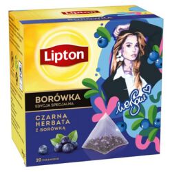 Lipton Herbata Piramidki Borówka 20tb