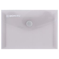 Donau Teczka kopertowa zatrzask, PP, A7, 180mikr., dymna