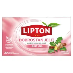 Lipton Herbata Ziołowa Dobrostan Jelit 20 Torebek