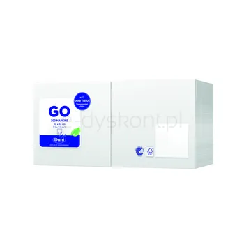 Duni Serwetki 24X24 Bia.300Szt