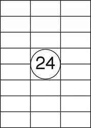 Etykiety OFFICE PRODUCTS, 70x36mm, białe, 100 ark.