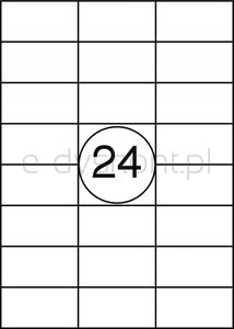 Etykiety OFFICE PRODUCTS, 70x36mm, białe, 100 ark.