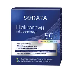 Soraya Krem Przeciwzmarszczkowy 50+ Na Dzień I Na Noc Hialuronowy Mikrozastrzyk Promatrix 50 Ml